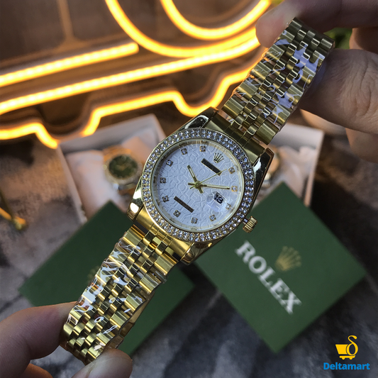 Rolex Date Just For Women (Cream)